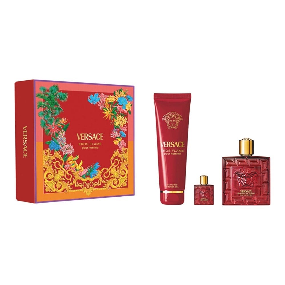 Versace Eros Flame 100Ml 5Ml 150Mlsg Edp Set