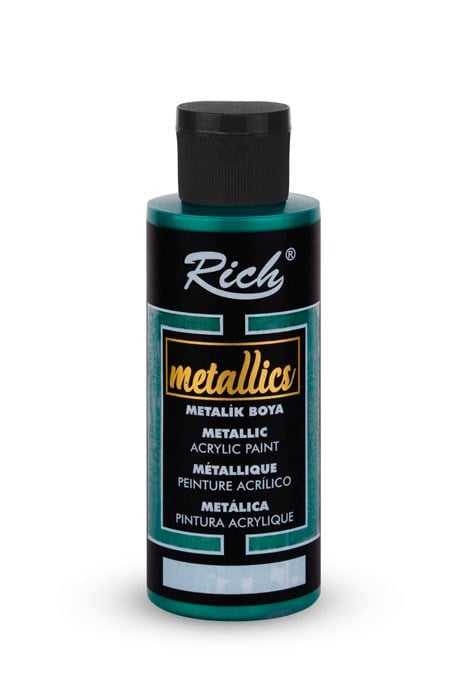   METALİK BOYA 120 ML YAPRAK YEŞİLİ Stok Kodu: MET-120-03983