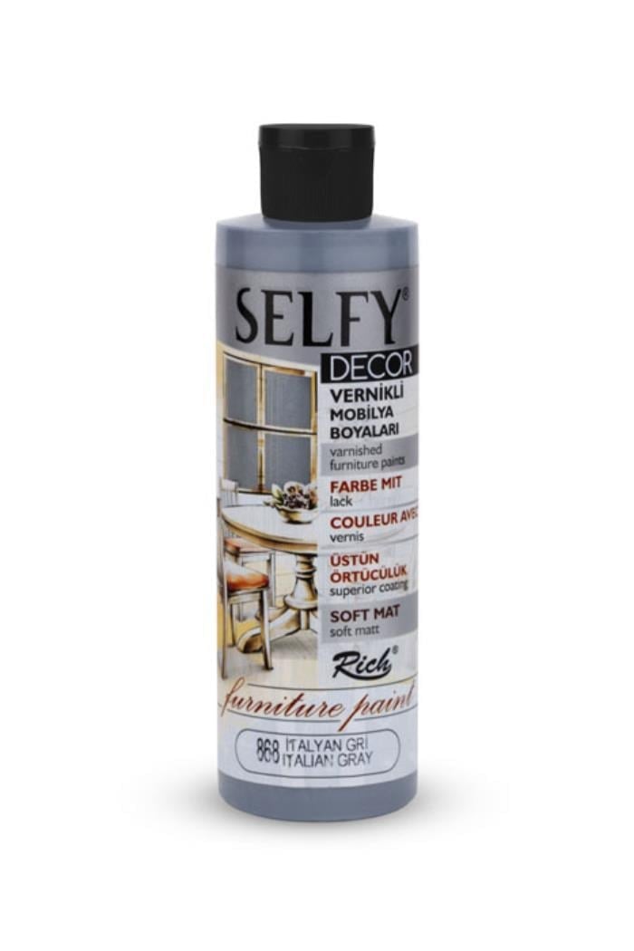   SELFY DECOR 240 ML İTALYAN GRİ Stok Kodu: SLF-240-09463
