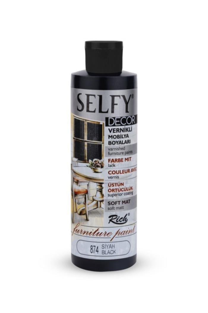   SELFY DECOR 240 ML SİYAH Stok Kodu: SLF-240-09466