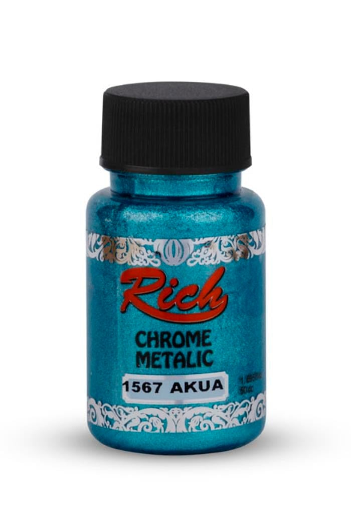 CHROME METALİK 50 ML AKUA Stok Kodu: CHR-050-02709