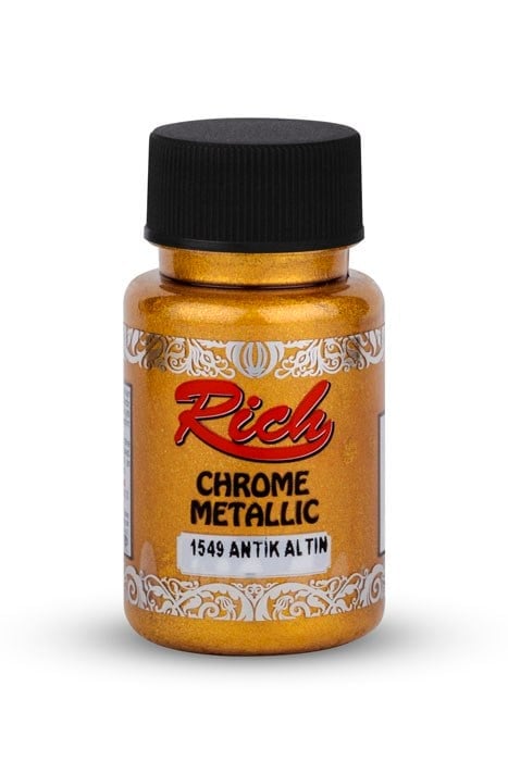 CHROME METALİK 50 ML ANTİK ALTIN Stok Kodu: CHR-050-02685