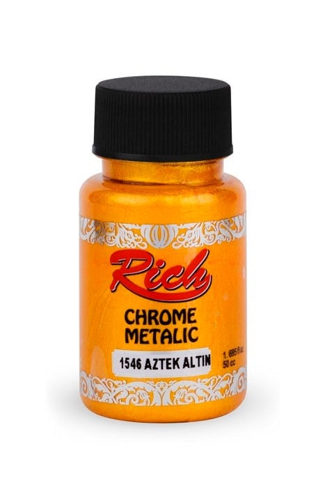 CHROME METALİK 50 ML AZTEK ALTIN Stok Kodu: CHR-050-02680