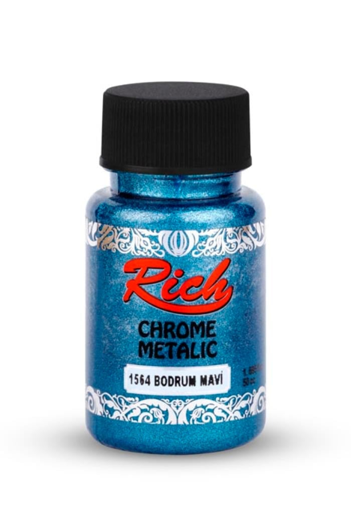 CHROME METALİK 50 ML BODRUM MAVİ Stok Kodu: CHR-050-02706