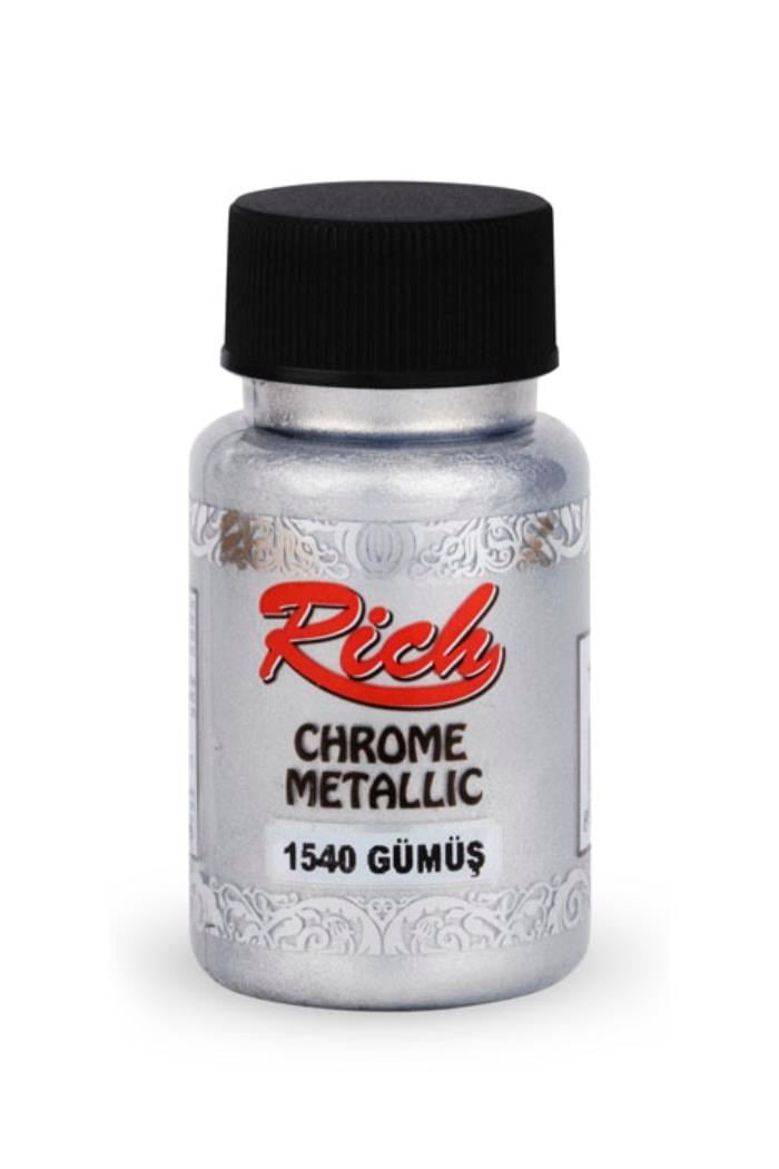 CHROME METALİK 50 ML GÜMÜŞ Stok Kodu: CHR-050-01942