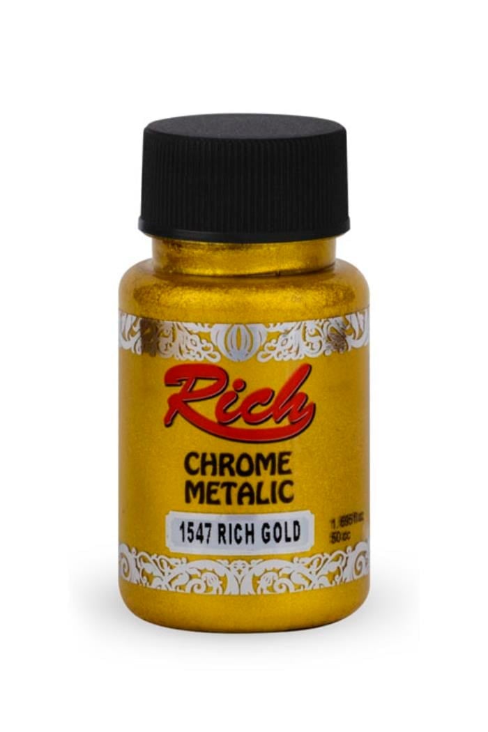 CHROME METALİK 50 ML RICH GOLD Stok Kodu: CHR-050-01943