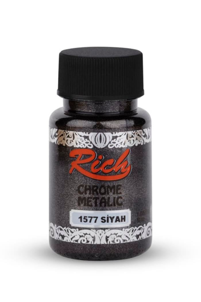 CHROME METALİK 50 ML SİYAH Stok Kodu: CHR-050-01941