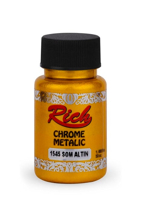 CHROME METALİK 50 ML SOM ALTIN Stok Kodu: CHR-050-02679