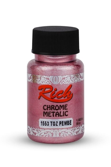 CHROME METALİK 50 ML TOZ PEMBE Stok Kodu: CHR-050-02689