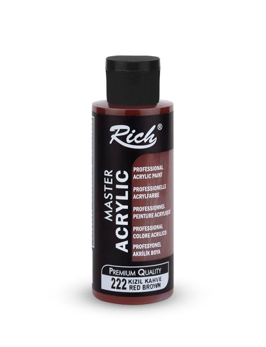 MASTER AKRİLİK 120 ML KIZIL KAHVE Stok Kodu: AKR-120-222