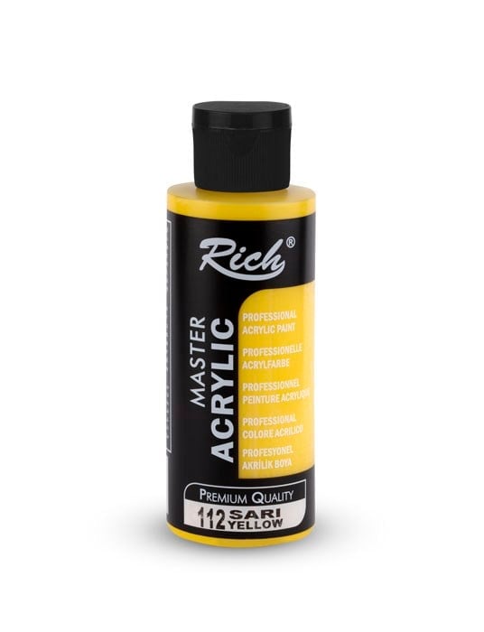 MASTER AKRİLİK 120 ML SARI Stok Kodu: AKR-120-112