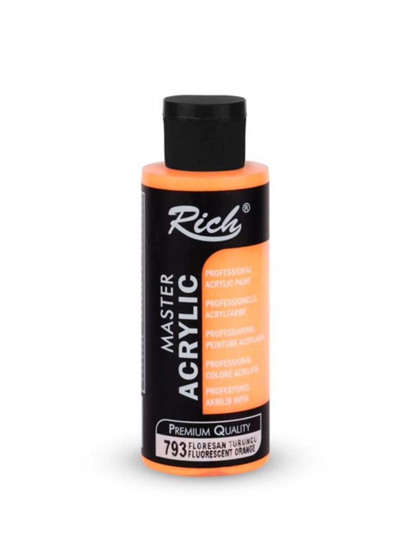 MASTER AKRİLİK FLORESAN 120 ML TURUNCU Stok Kodu: AKR-120-2444