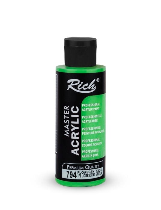 MASTER AKRİLİK FLORESAN 120 ML YEŞİL Stok Kodu: AKR-120-2445