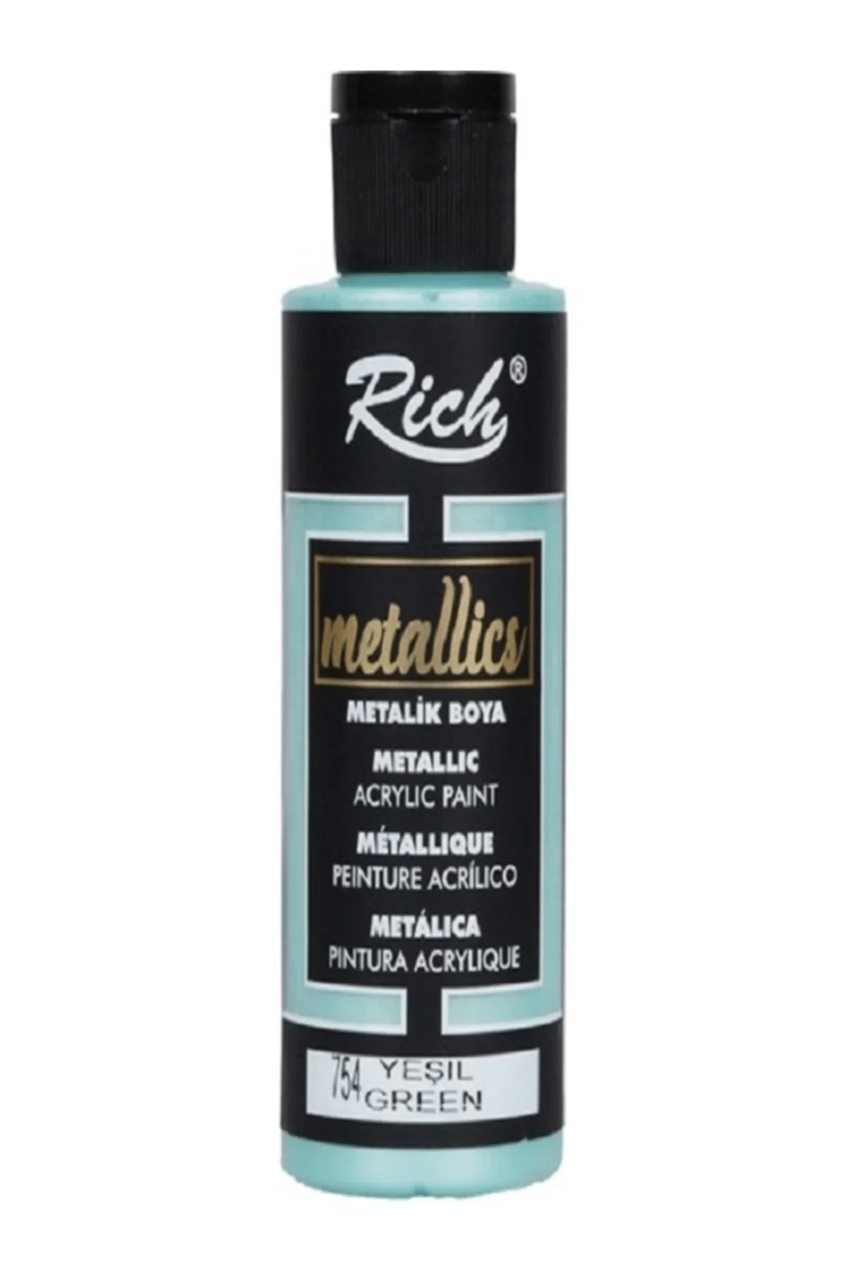 Metalik Akrilik Boya - Metallic Acrylic Paint 120cc Yeşil 754