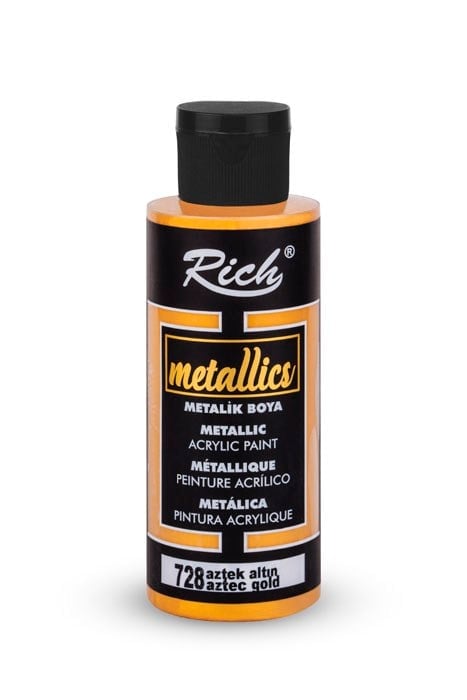 METALİK BOYA 120 ML AZTEK ALTIN Stok Kodu: MET-120-03959