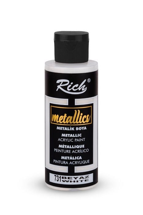 METALİK BOYA 120 ML BEYAZ Stok Kodu: MET-120-03961