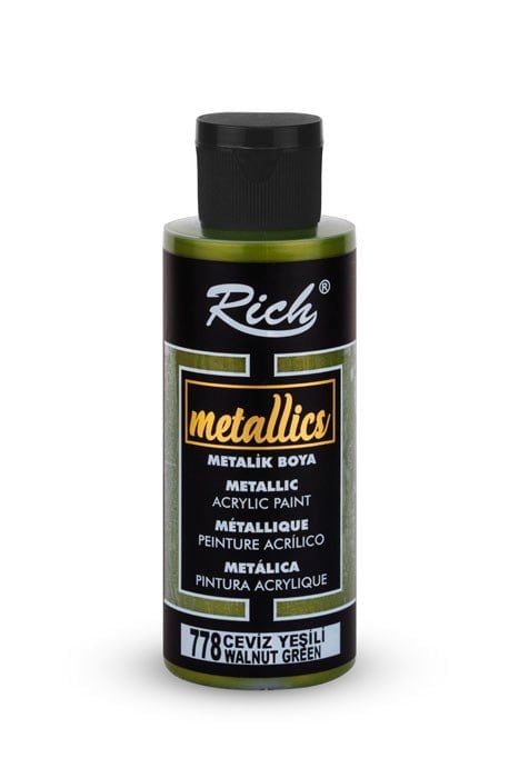 METALİK BOYA 120 ML CEVİZ YEŞİLİ Stok Kodu: MET-120-03989