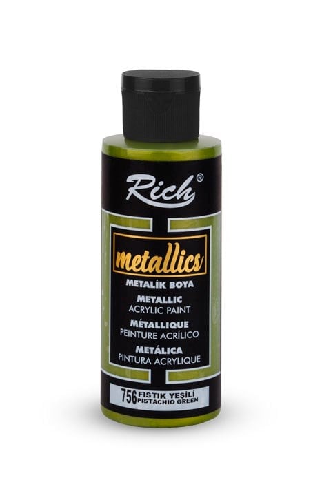 METALİK BOYA 120 ML FISTIK YEŞİLİ Stok Kodu: MET-120-03976