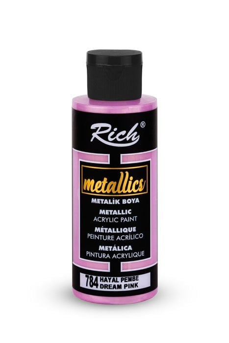 METALİK BOYA 120 ML HAYAL PEMBE Stok Kodu: MET-120-03993
