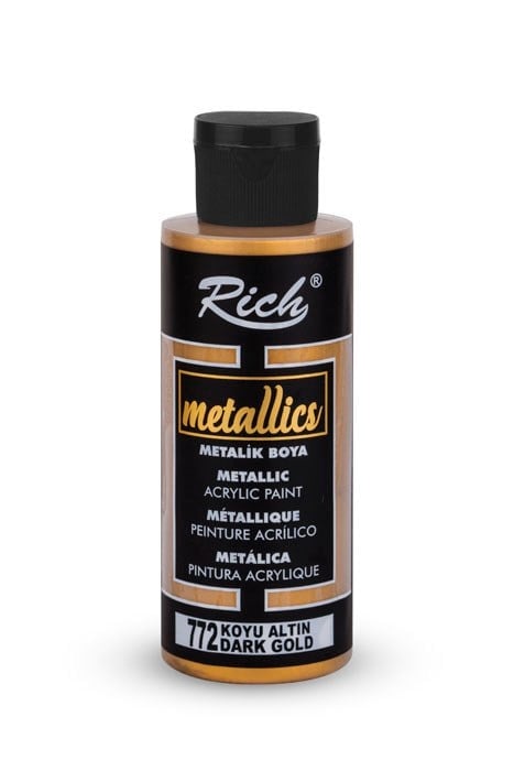METALİK BOYA 120 ML KOYU ALTIN Stok Kodu: MET-120-03986
