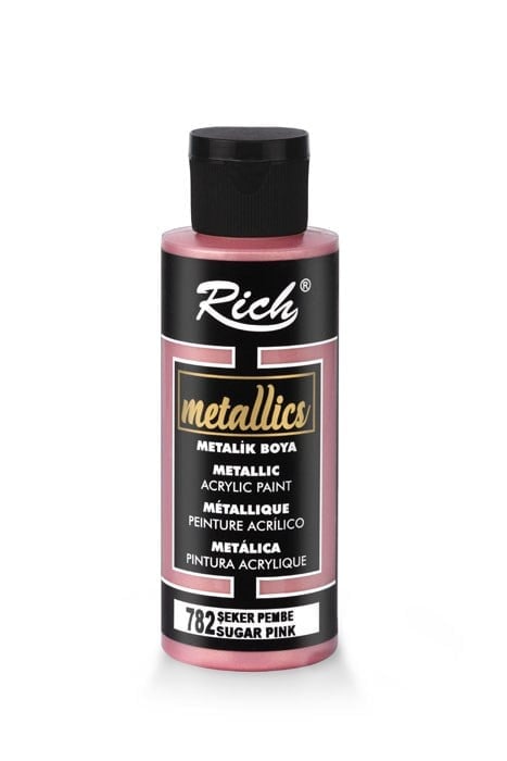 METALİK BOYA 120 ML ŞEKER PEMBE Stok Kodu: MET-120-03992