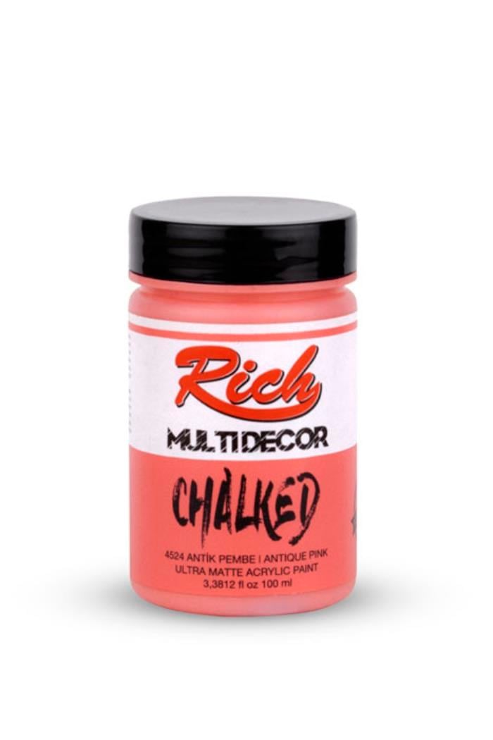 MULTİ DECOR CHALKED 100 ML ANTİK PEMBE Stok Kodu: MDC-100-03613