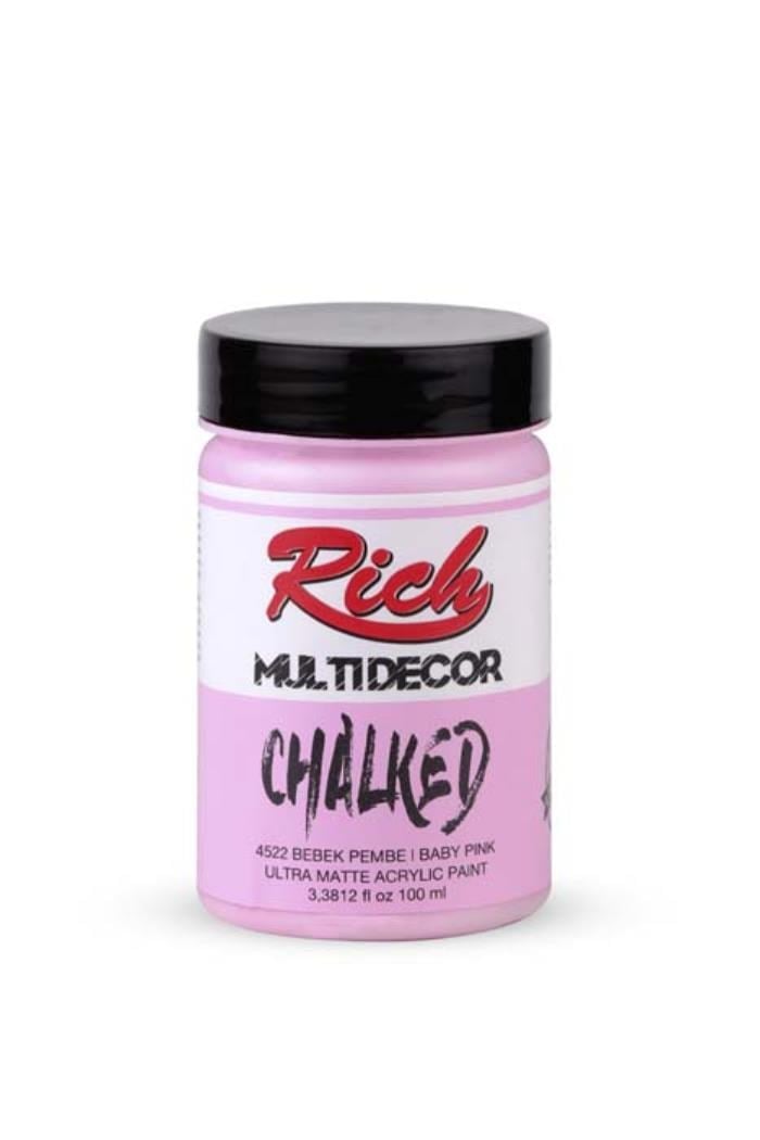 MULTİ DECOR CHALKED 100 ML BEBEK PEMBE Stok Kodu: MDC-100-03612