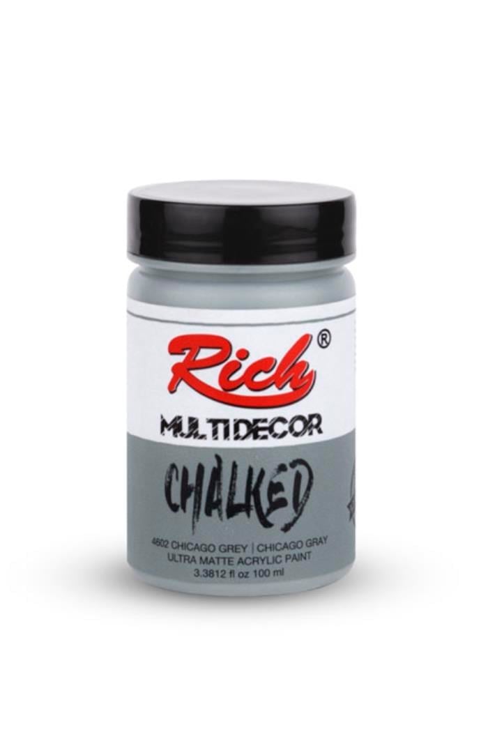 MULTI DECOR CHALKED 100 ML CHICAGO GREY Stok Kodu: MDC-100-06535