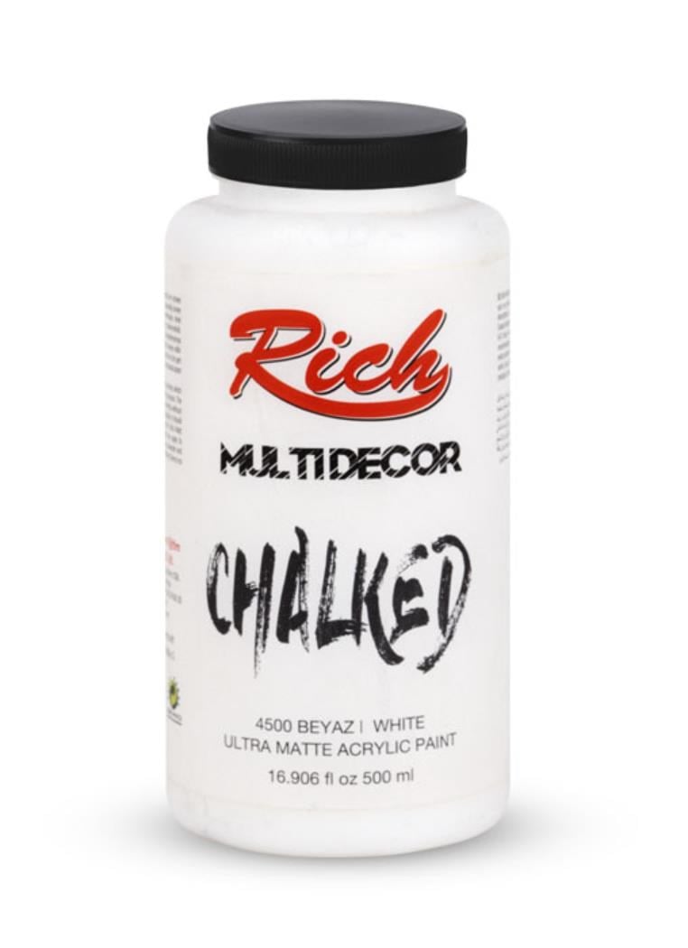 MULTİ DECOR CHALKED 500 ML BEYAZ Stok Kodu: MDC-500-03697