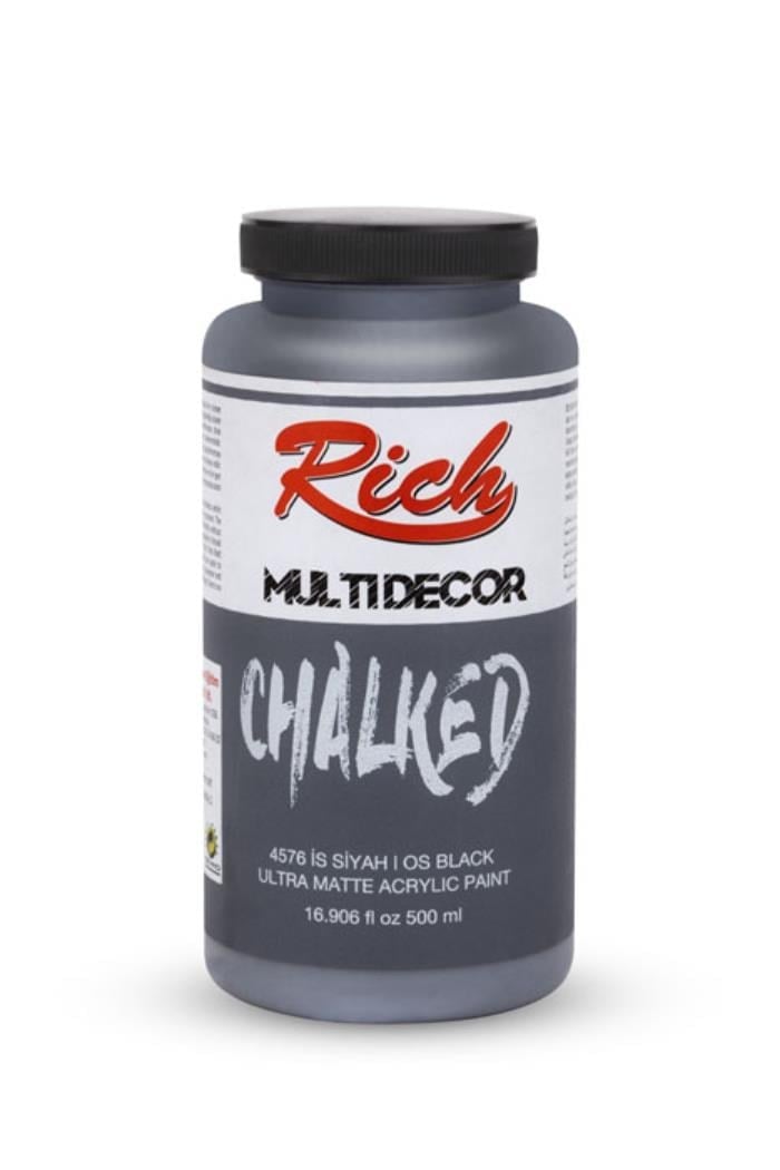 MULTİ DECOR CHALKED 500 ML İS SİYAH Stok Kodu: MDC-500-03705