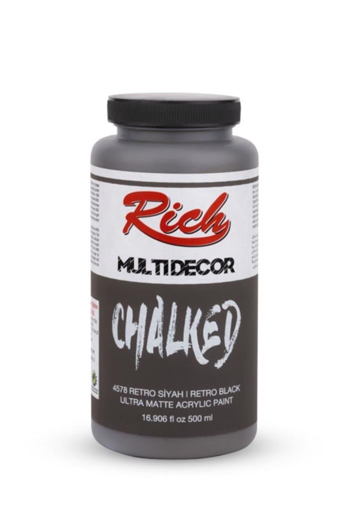 MULTİ DECOR CHALKED 500 ML RETRO SİYAH Stok Kodu: MDC-500-03706