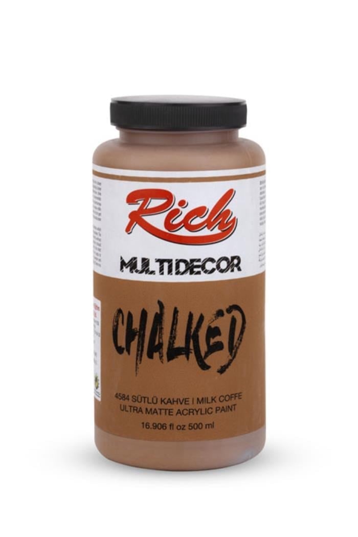 MULTİ DECOR CHALKED 500 ML SÜTLÜ KAHVE Stok Kodu: MDC-500-03708