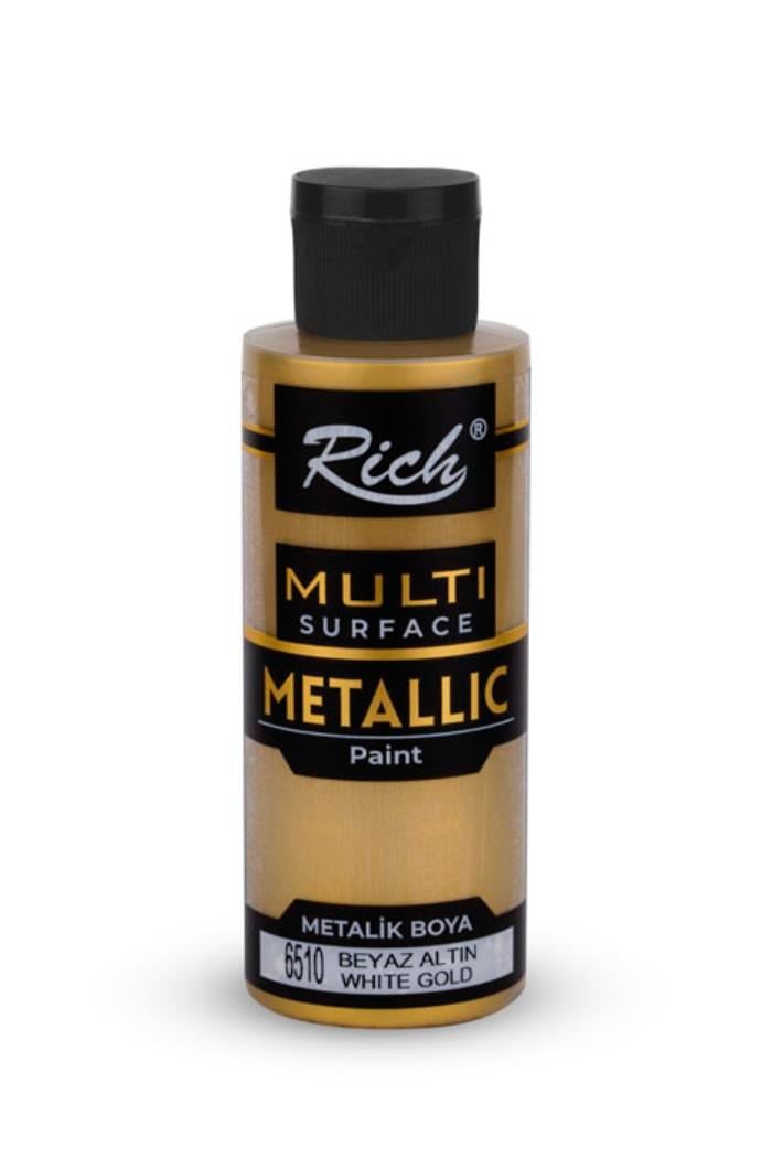 MULTI METALİK 120 ML BEYAZ ALTIN Stok Kodu: MSM-120-03714