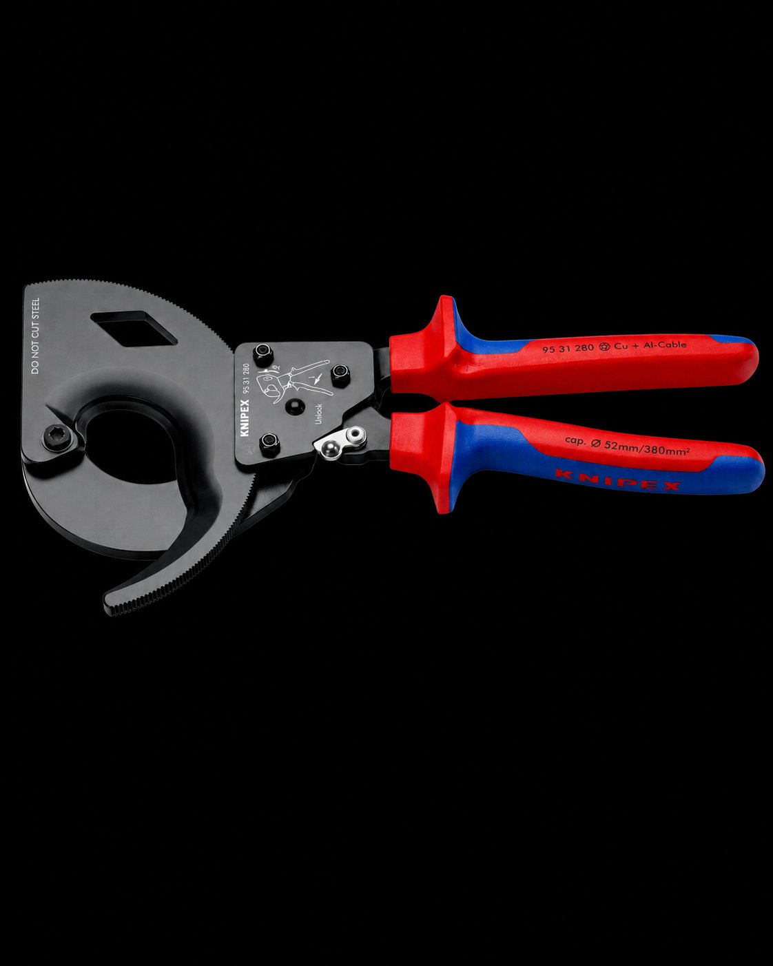 Knipex 95 31 280 - Kablo Makası (280 MM, Kesme Kapasitesi 52 MM)
