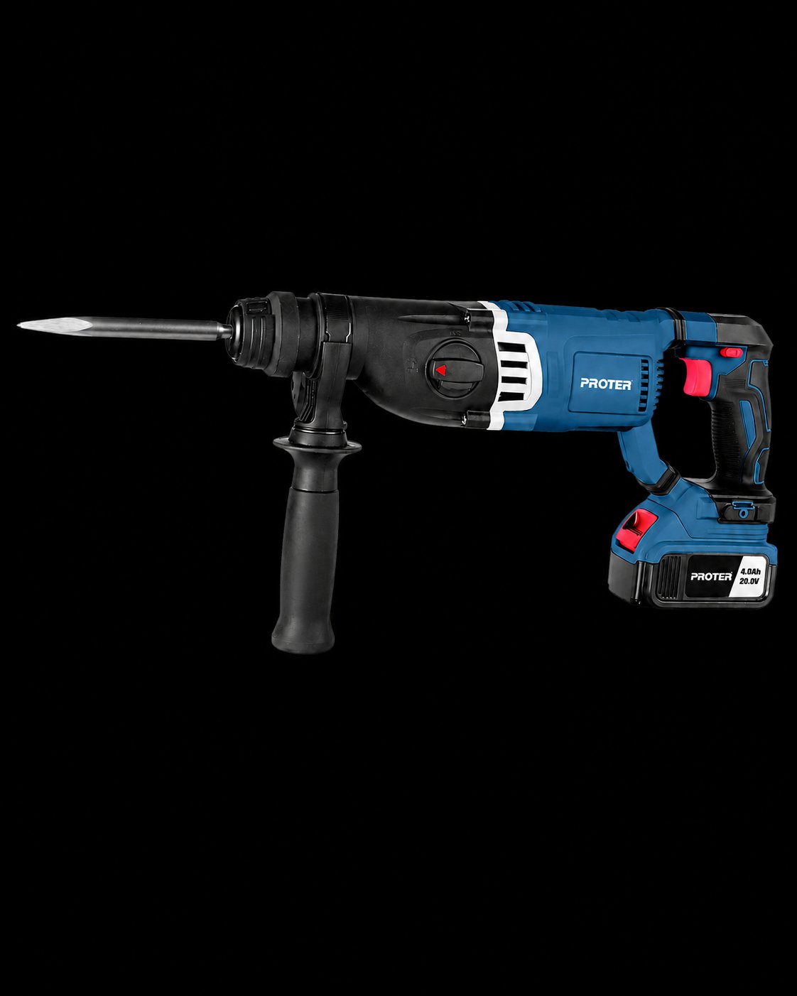 Proter PST870HD - Akülü Kömürsüz Kırıcı Delici (20 V, 4 AH, Çift Akü)