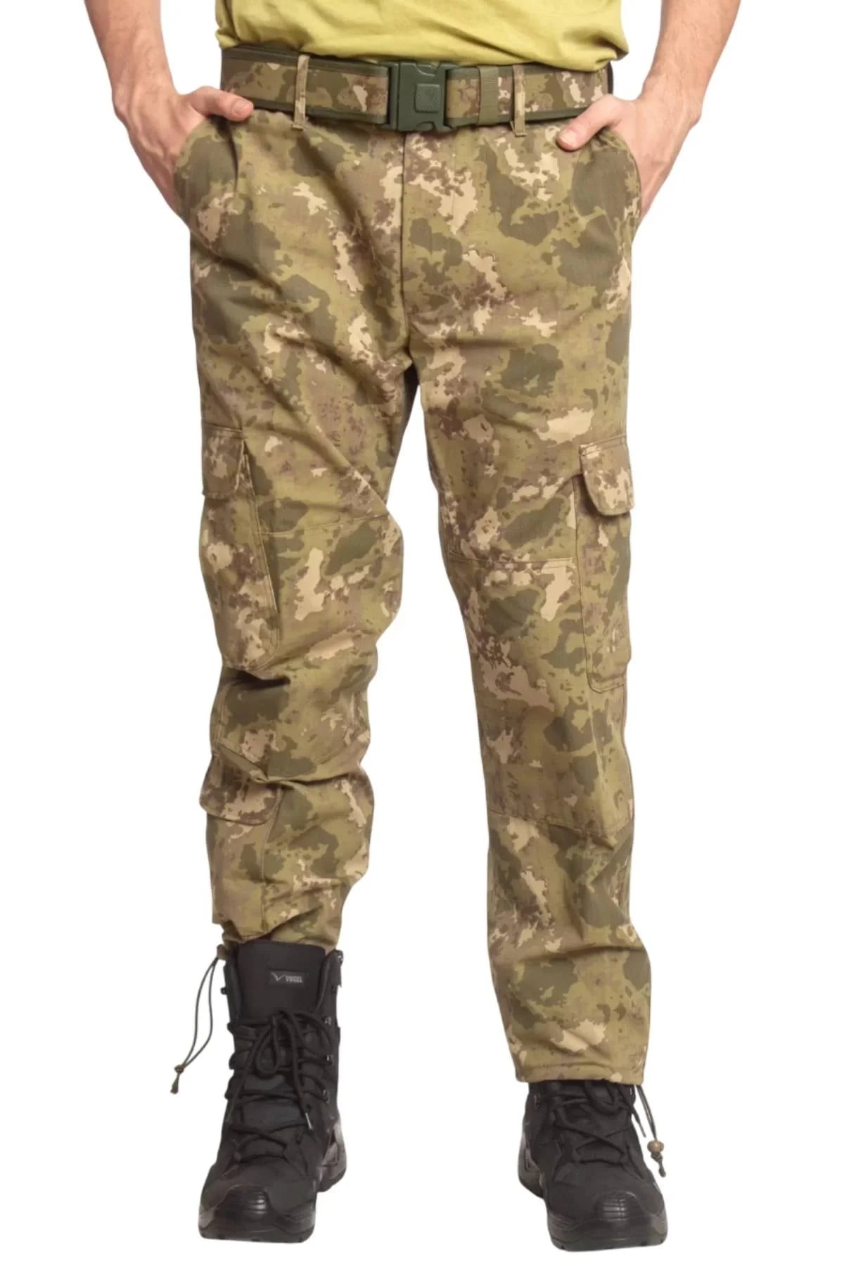 Kara Kuvvetleri Yeni Kamuflaj Renkli Kargo Cepli Airsoft Taktik Pantolon