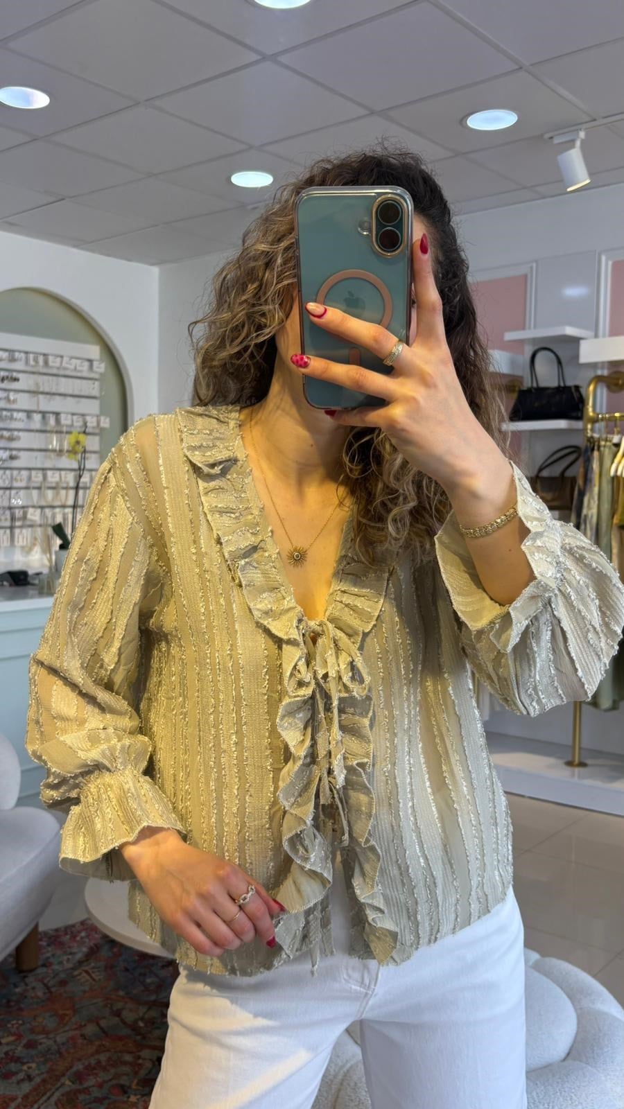 Luna Fırfır Bluz