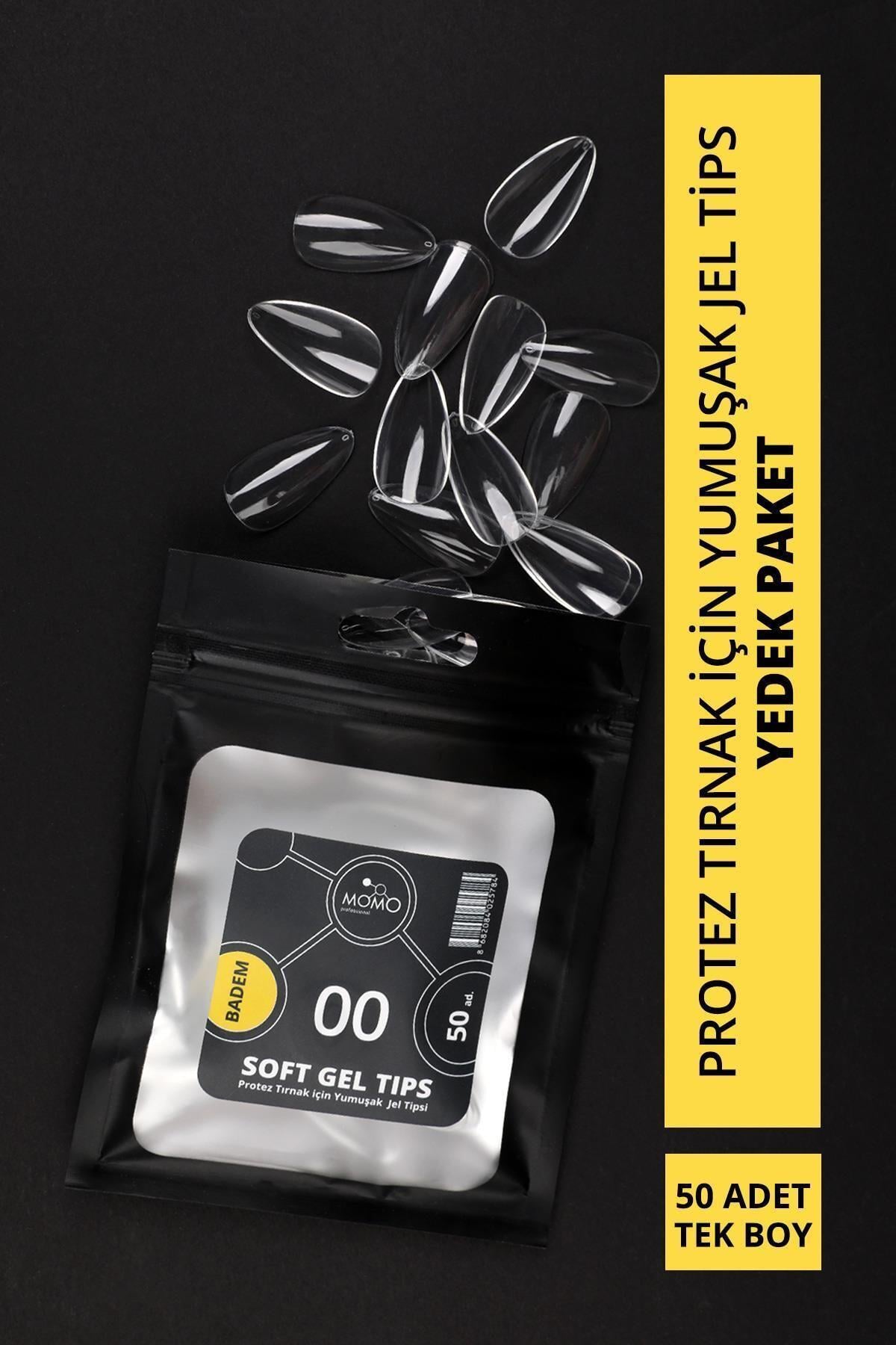 MOMO Professional Soft Gel Tips Badem 50 adet -  No:00