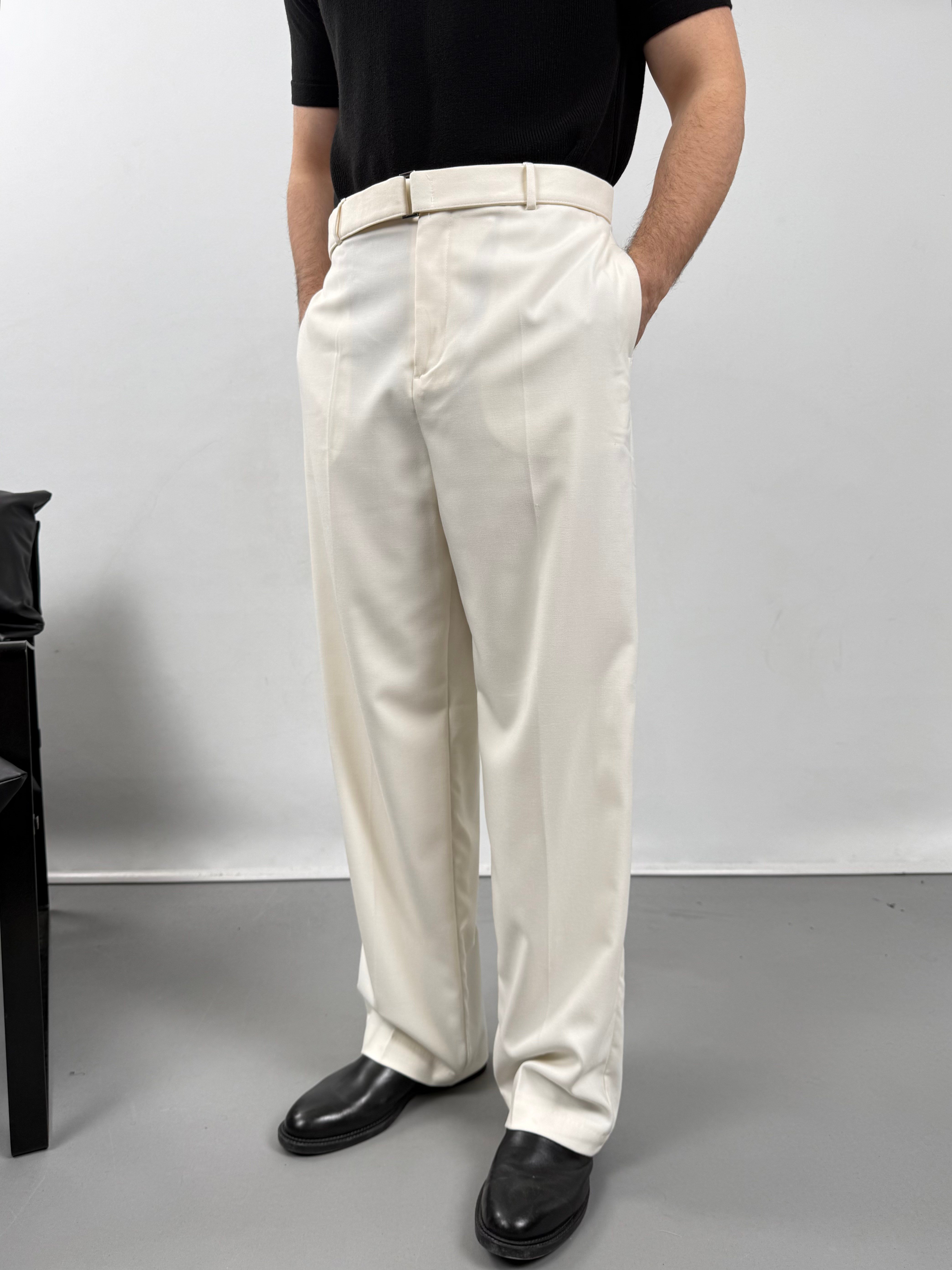 KEMERLİ DÖKÜMLÜ PANTOLON