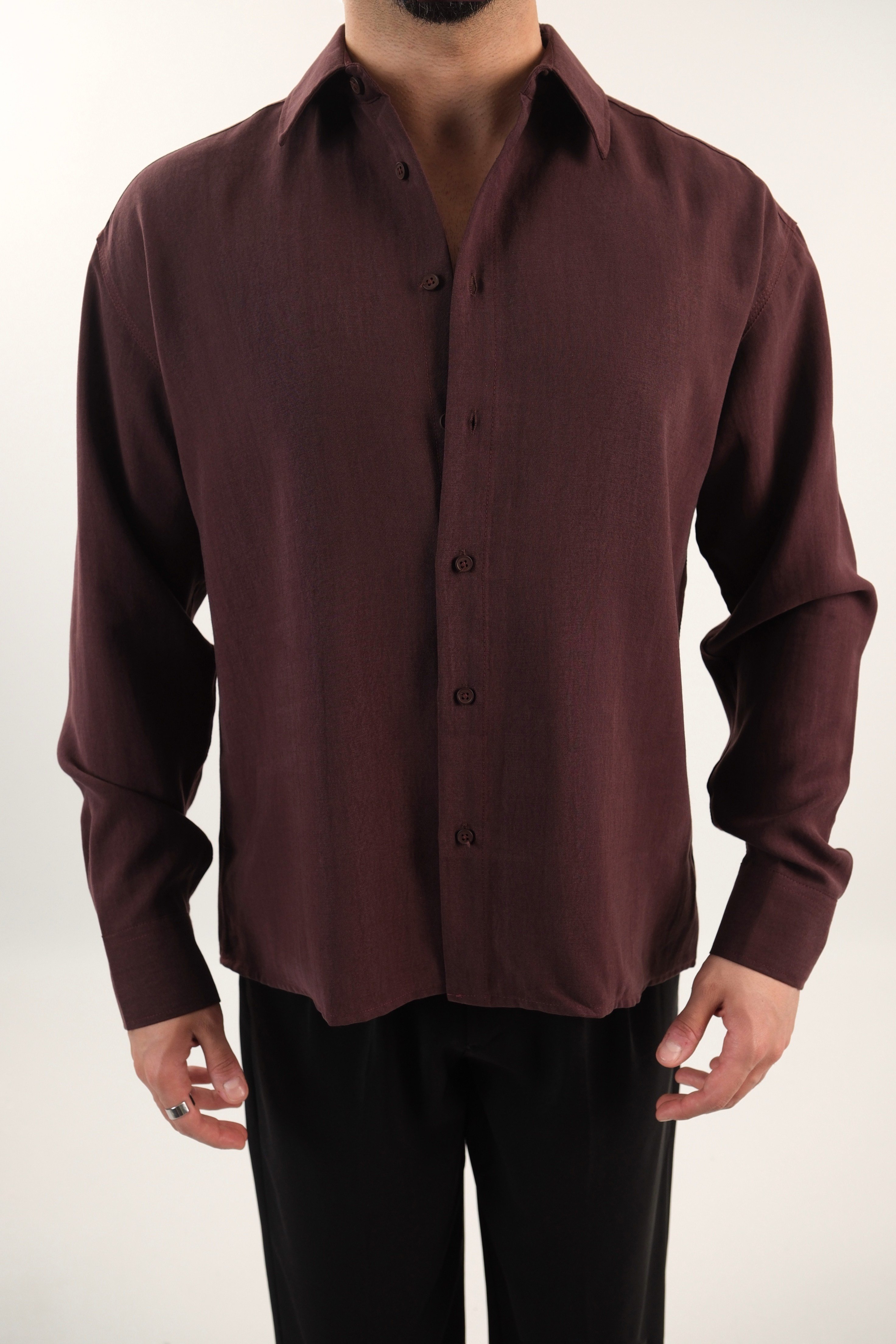 Modal Kumaş Oversize Gömlek