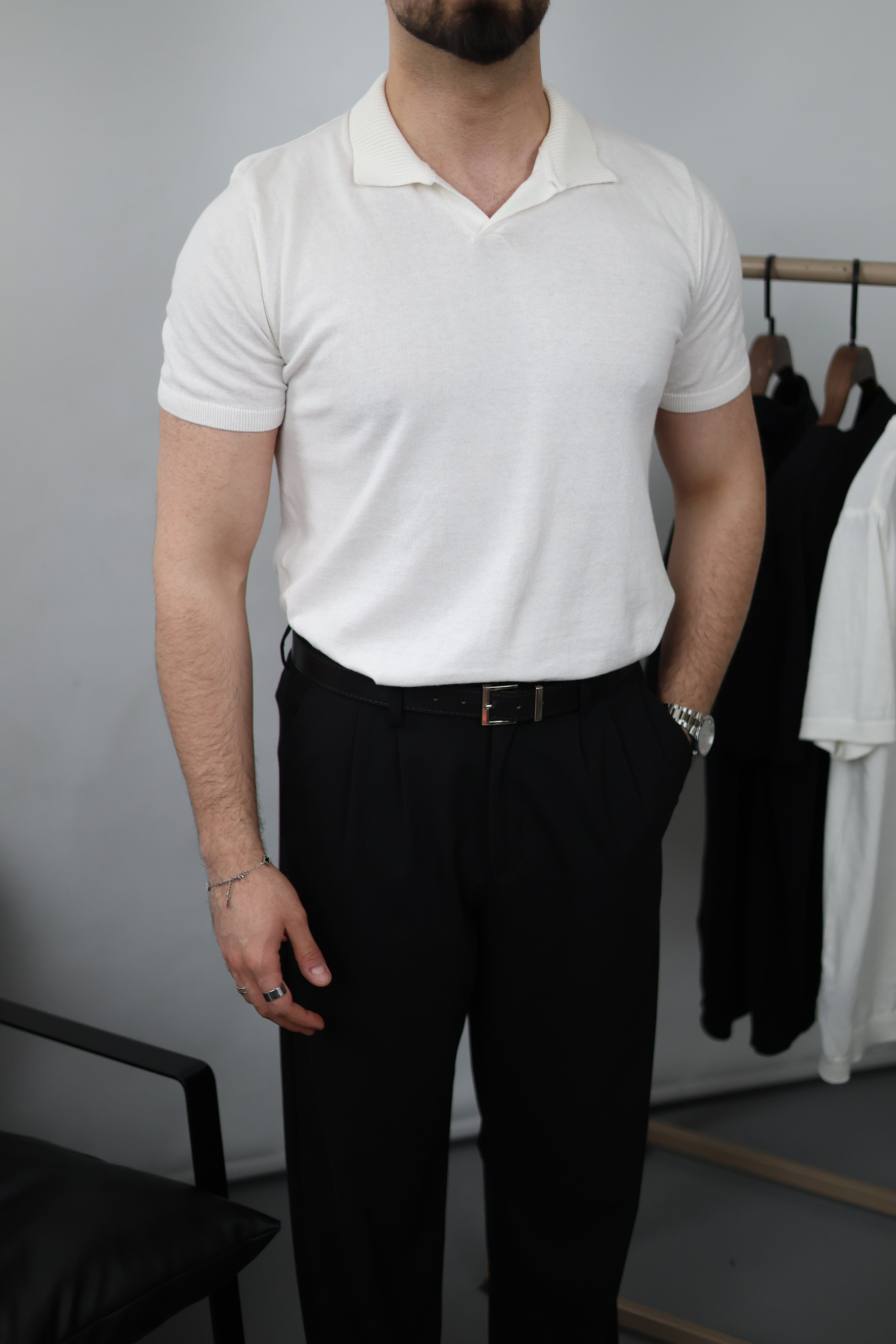 Polo Yaka Basic Triko Tişört