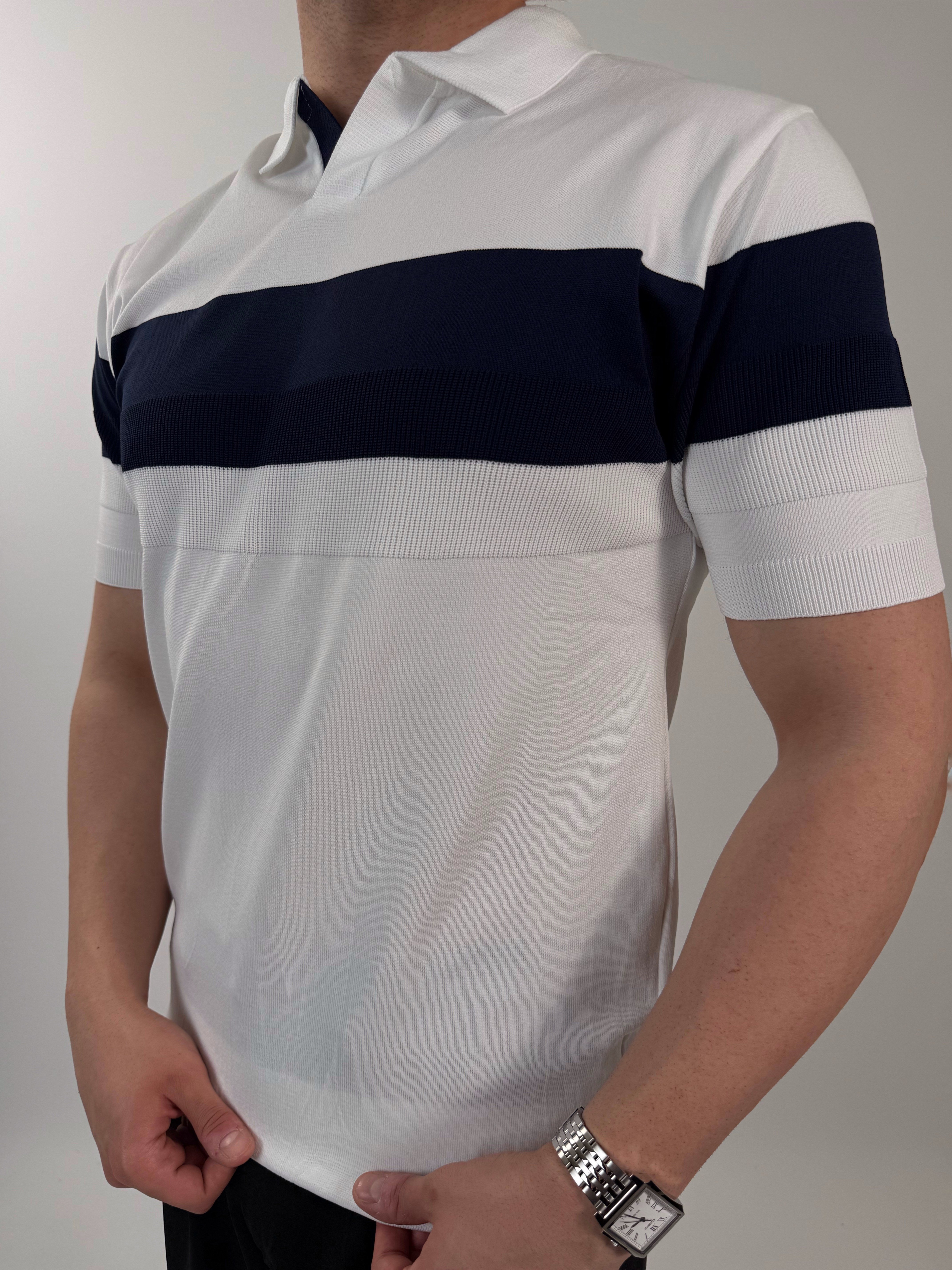 Şertili Triko Polo Yaka Tişört