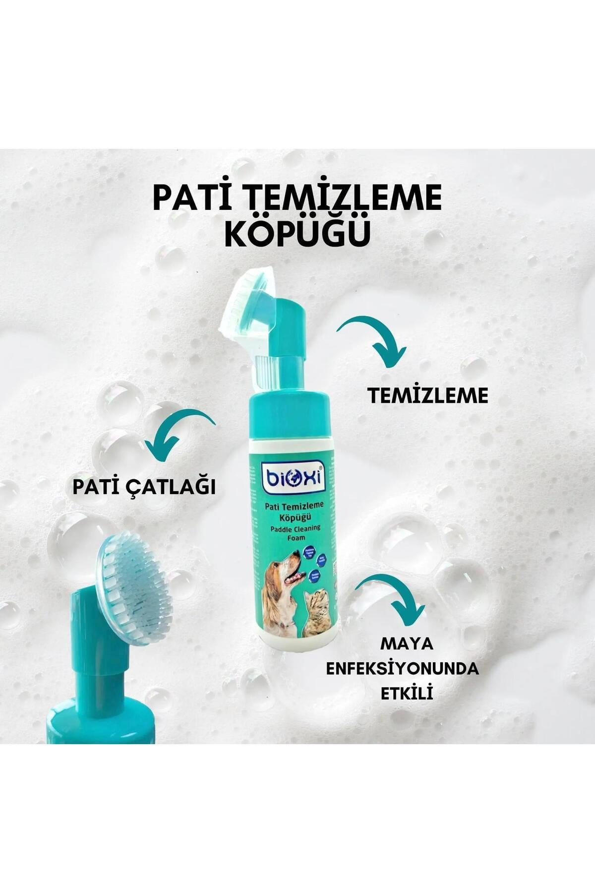 ® Pati Temizleme Köpüğü 150 ml 5,07 Floz Ucu Fırçalı Köpük Pompalı