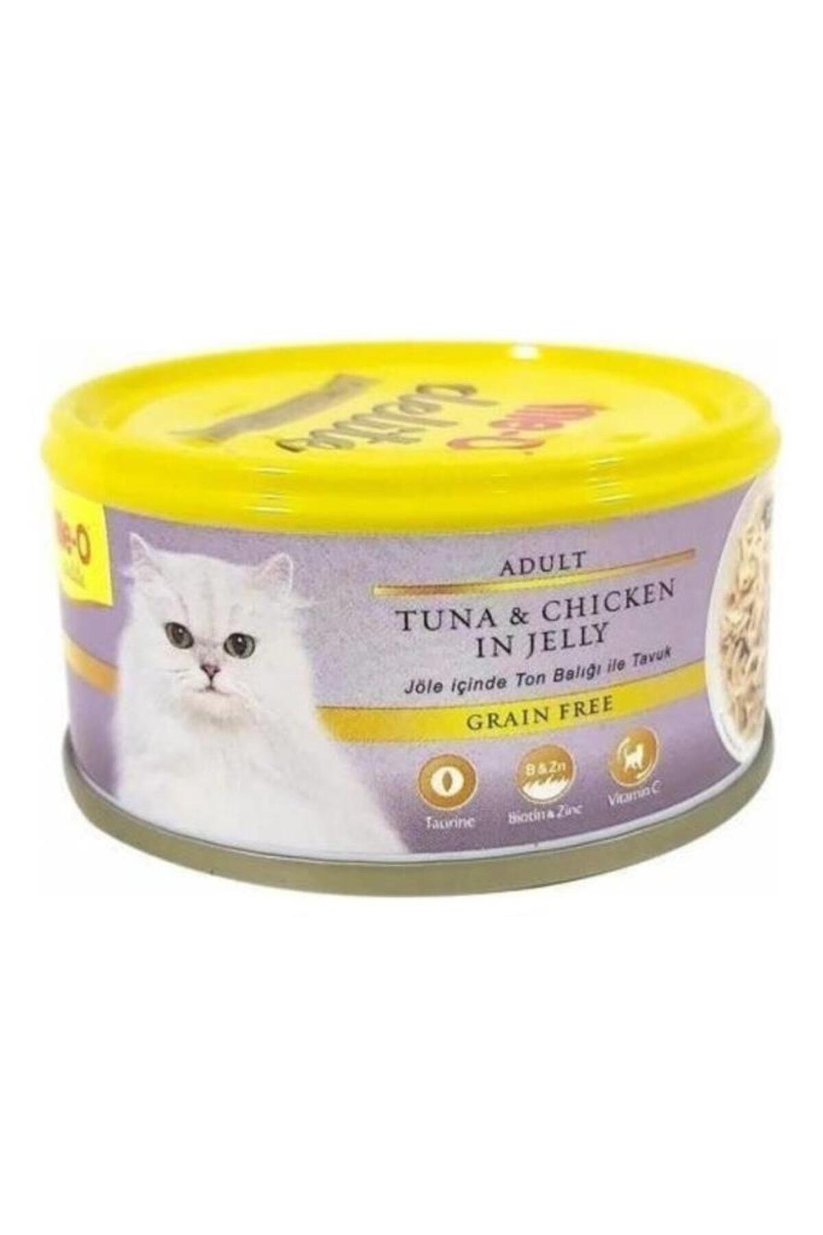 Delite Ton Balık Ve Tavuklu Tahılsız Kedi Konservesi 80 gr