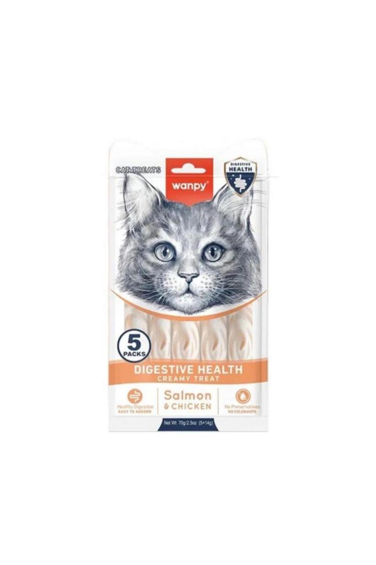 Digestive Health Somon Balığı&Tavuk 5x14 gr Krema Kedi Ödül Maması Skt:03/2027