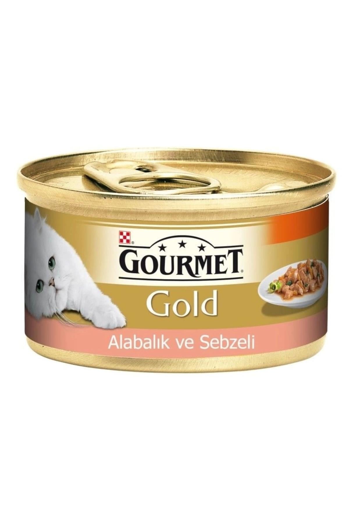 Gourmet Parça Etli Soslu Alabalık Ve Sebzeli Kedi Konservesi