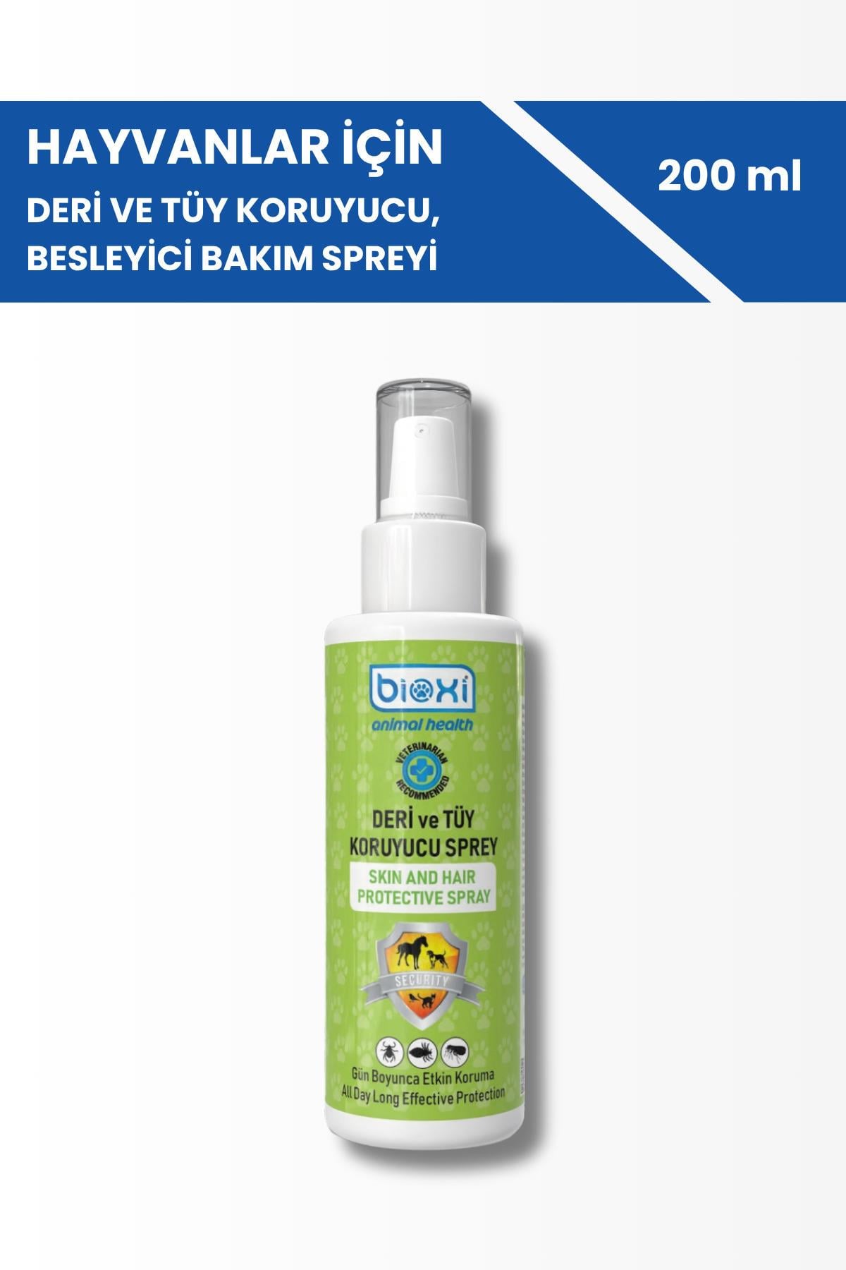 Hayvanlar İçin, Deri ve Tüy Besleyici, Koruyucu Bakım Spreyi