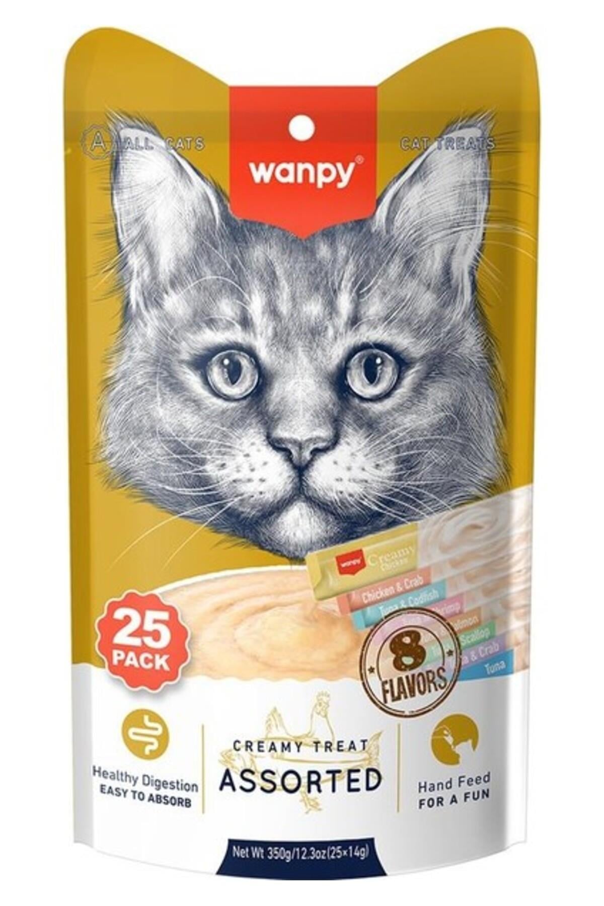 Karışık 8 Lezzetli Krema Kedi Ödülü 25X14 gr
