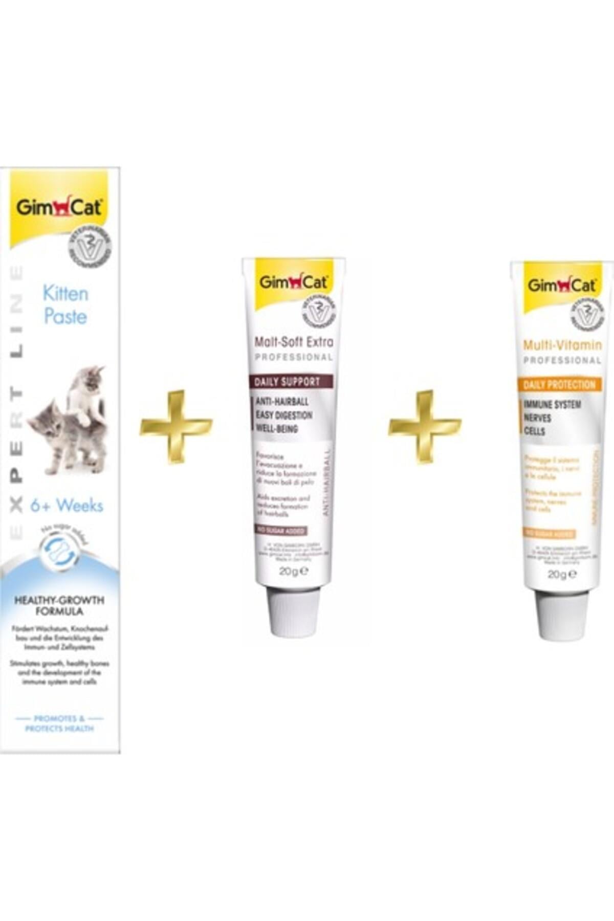 Kitten Paste Kalsiyum 50 gr Anti-hairball Malt 20 gr Multivitamin Paste 20