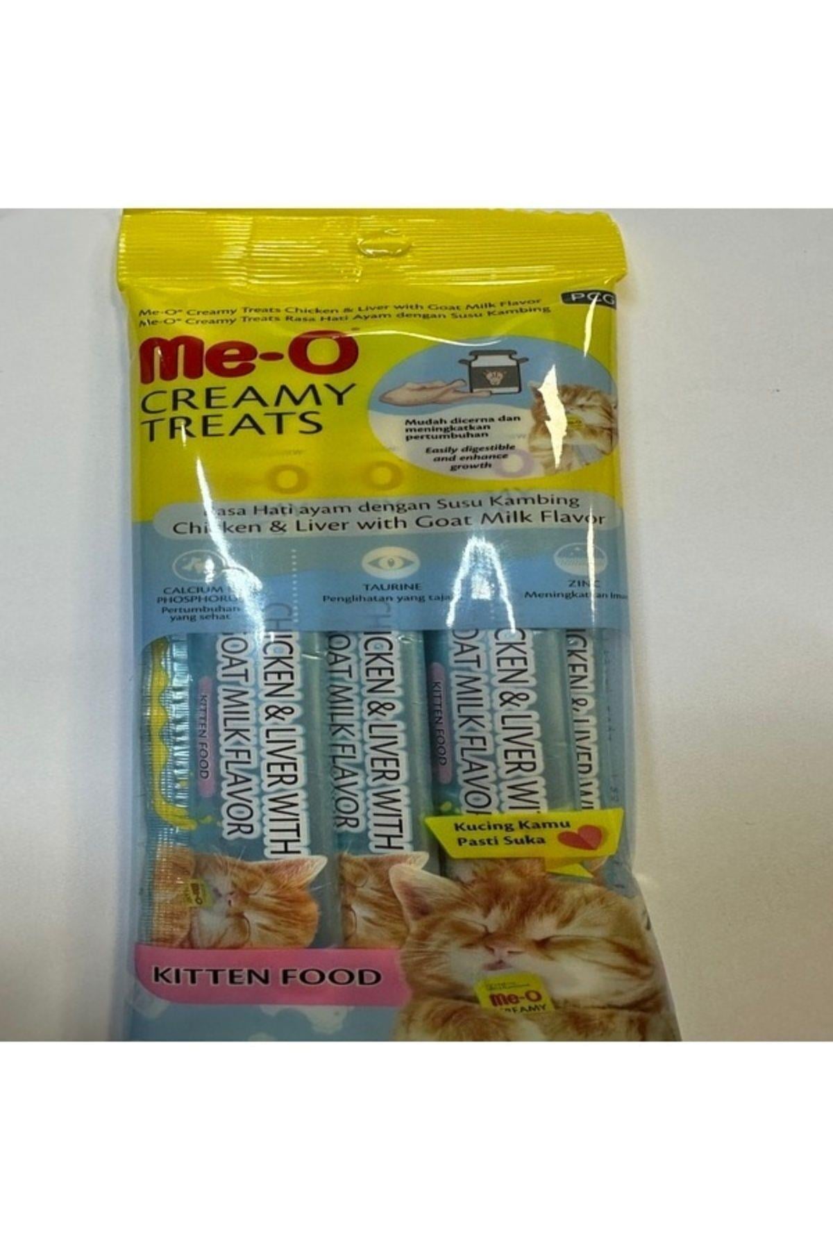 Me-o Kitten Tavuk Etli & Ciğerli & Keçi Sütlü Ödül Maması Stick